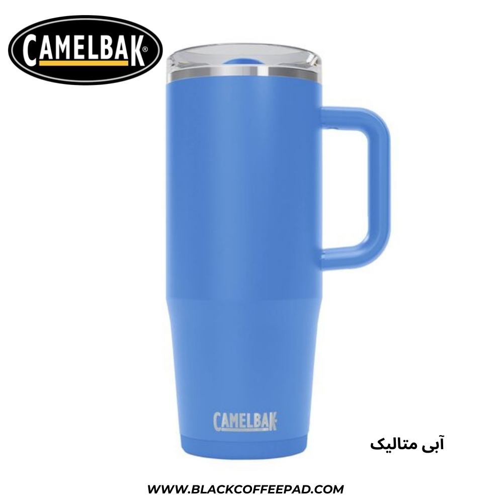  ماگ سفری کمل بک مدل Thrive Mug گنجایش 0.95 لیتر آبی متالیک 