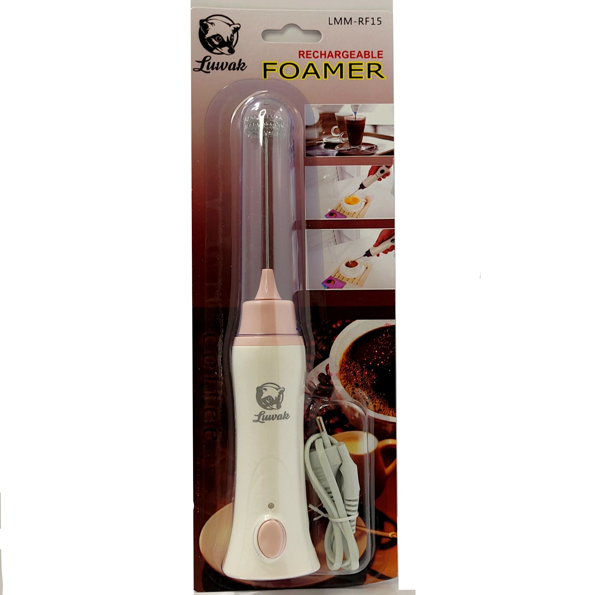  همزن شارژی لواک | Rechargeable Foamer Luwak LMM-RF15 | خرید همزن شارژی | همزن شارژی لواک اصل 