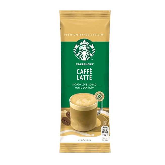 ساشه قهوه لته استارباکس 14 گرمی | Starbucks Caffe Latte