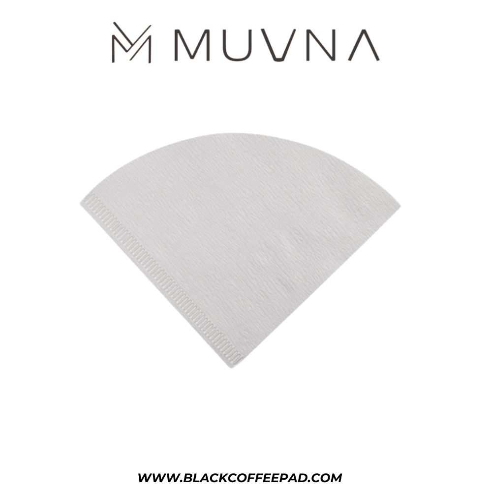  فیلتر قهوه کاغذی v60 موونا ژاپنی مدل سفید سایز 02 | MUVNA white Japanese V60 Filter Paper 