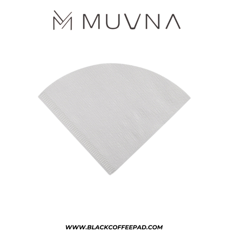 فیلتر قهوه کاغذی v60 موونا ژاپنی مدل سفید سایز 02 | MUVNA white Japanese V60 Filter Paper