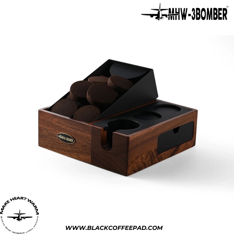  ناک باکس و استند پرتافیلتر ام اچ دبلیو تری بمبر اسپرسو یونروسال سایز | MHW-3BOMBER Espresso Knock Box 