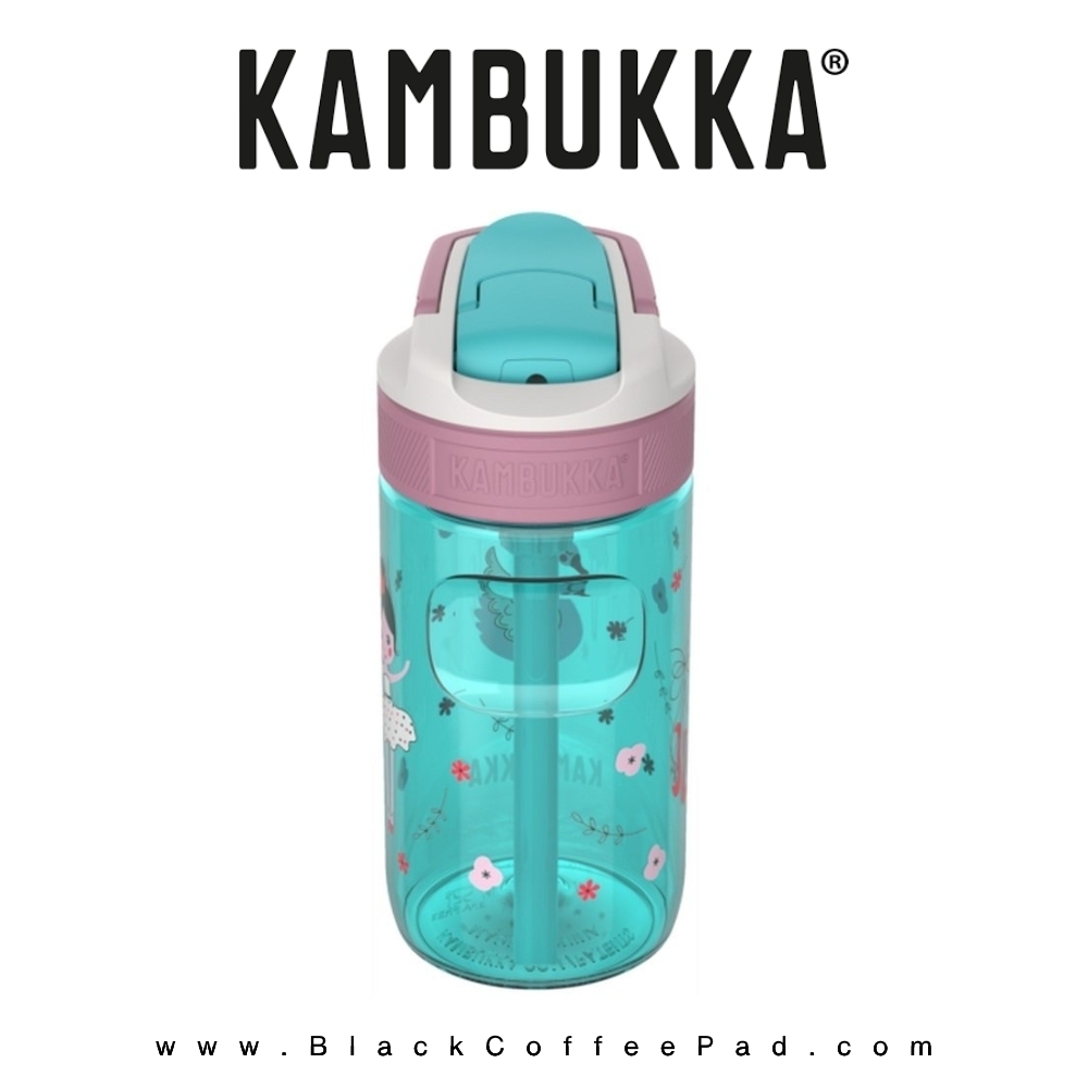  قمقمه کامبوکا بچه گانه نی دار مدل لاگون ۴۰۰ میلی لیتر | KAMBUKKA Prima Ballerina lagoon Bottle 400 ml 