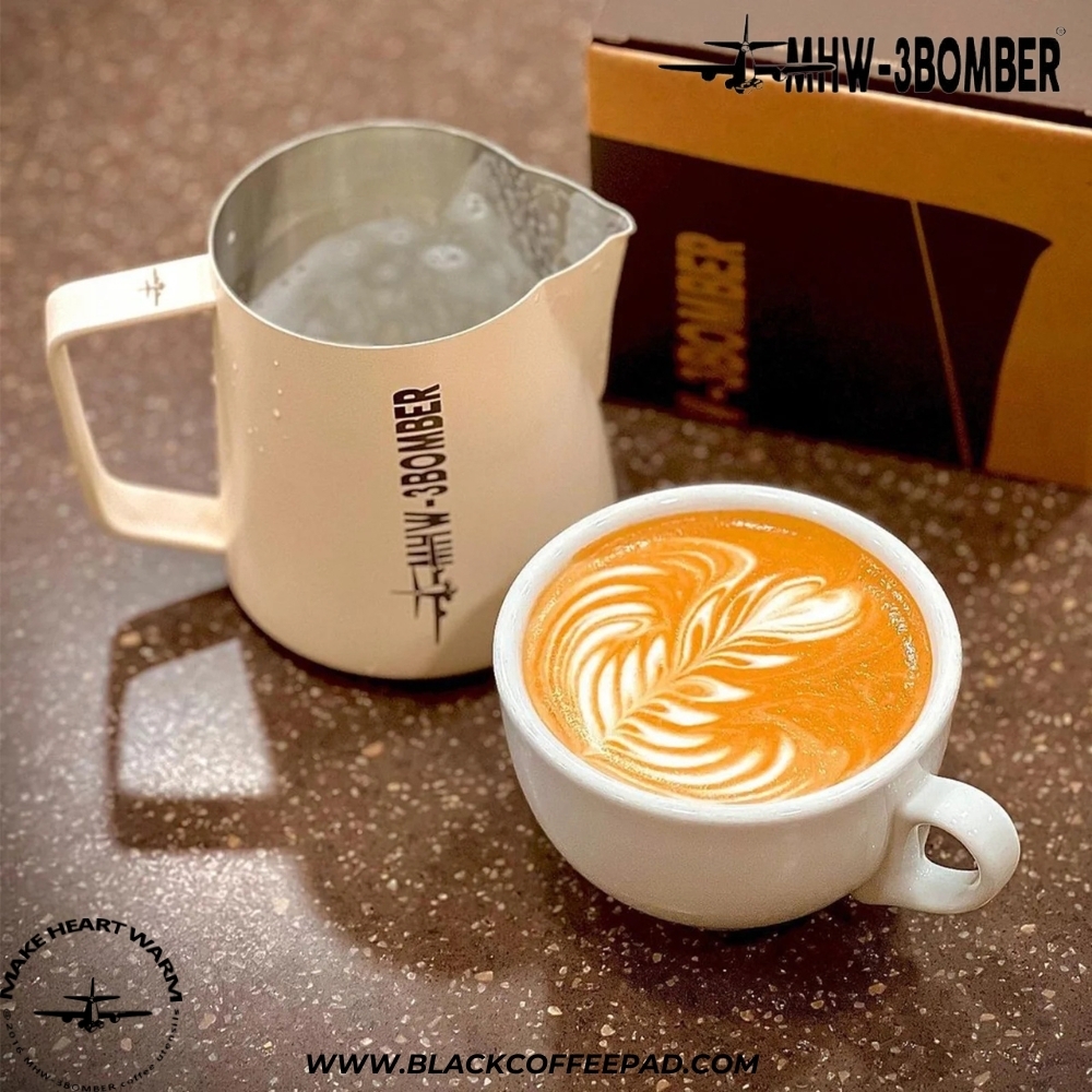  پیچر بمبر ورژن 5 ظرفیت 600 میلی لیتر رنگ سفید مات | MHW-3BOMBER Latte Art Pitcher 5.0 White 