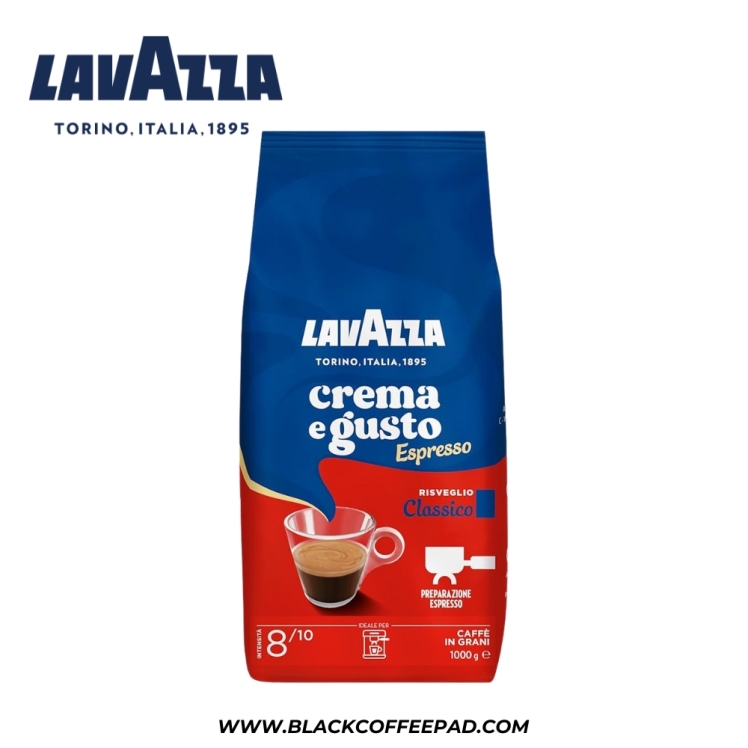 دان قهوه لاوازا اسپرسو کرما گوستو یک کیلویی | lavazza espresso crema egusto beans coffee 1 Kg 
