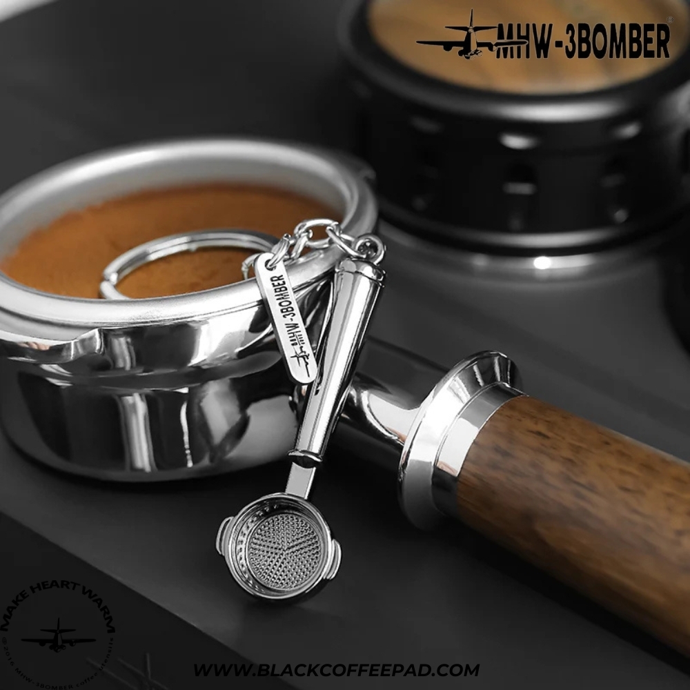  جاسوئیچی بمبر مدل پیچر، تمپر و پرتافیلتر | MHW-3BOMBER Coffee Gift Key Chain 