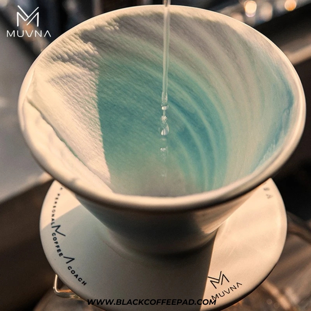  v60 سرامیکی مدل ژینگوو سرامیکی بنفش | MUVNA Ceramic xingwo V60 purple Coffee Pour Over Manual Brew 