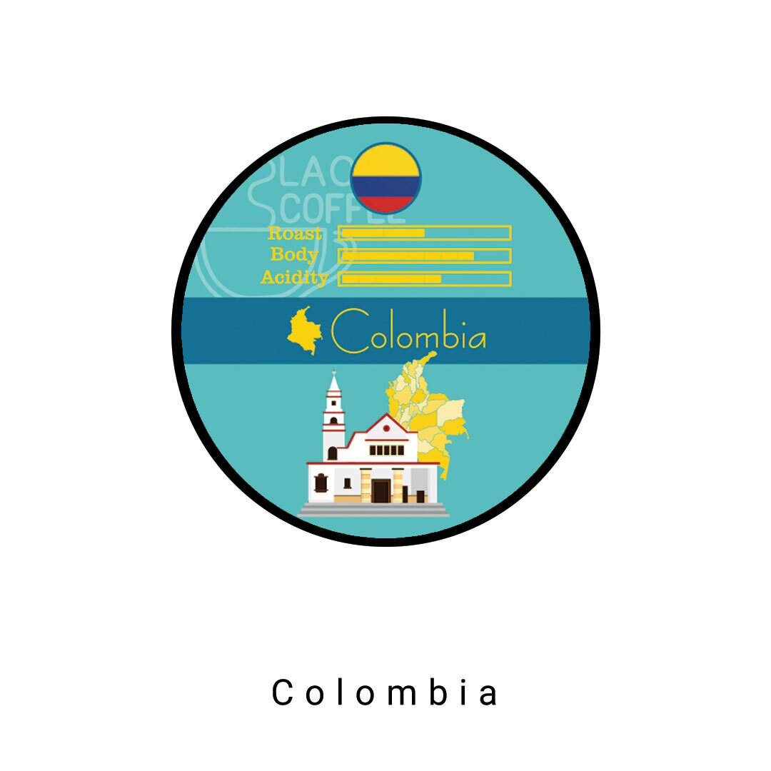  دانه قهوه کلمبیا - 1 کیلوگرم Colombia Coffee Beans | بلک کافی | دانه قهوه 