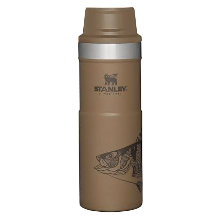  تراول ماگ استنلی مدل stanley the trigger-action travel mug 0.47l | تراول ماگ استنلی طرح ماهی 