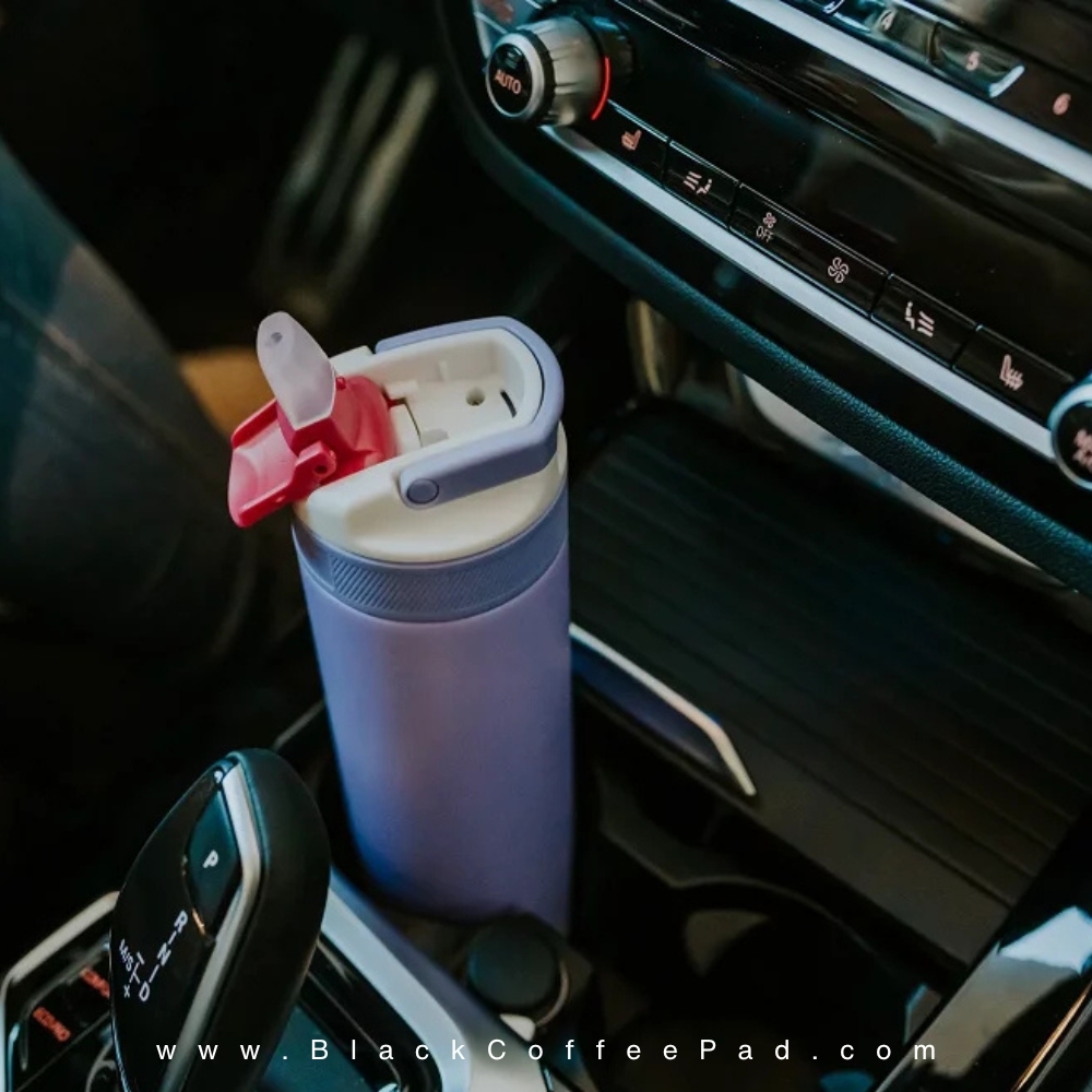  قمقمه دوجداره نی دار کامبوکا Digital Lavender گنجایش ۰٫۶ لیتر | KAMBUKKA lagoon insulated Bottle 600 ml 