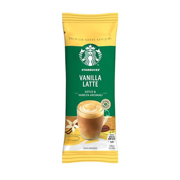  ساشه قهوه وانیل لته استارباکس 21.5 گرمی | Starbucks Vanilla Caffe Latte 
