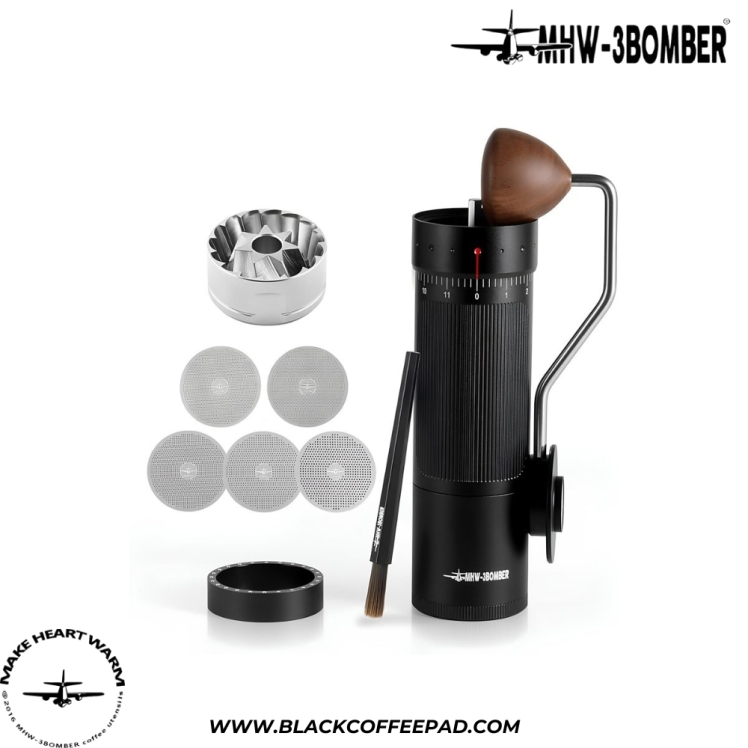 آسیاب قهوه دستی بمبر مدل Blade R3 رنگ مشکی | MHW-3BOMBER Blade R3 Manual Coffee Grinder