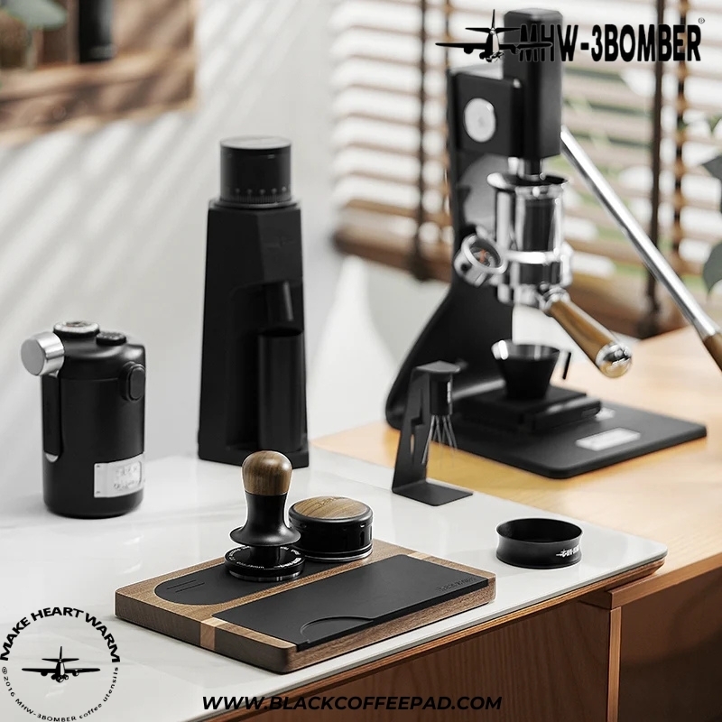  تمپر قهوه ام اچ دبلیو تری بمبر مدل تکنیکال فلش تمپر شیار دار | MHW-3BOMBER Flash Tamper 30lbs Constant Pressure Espresso 