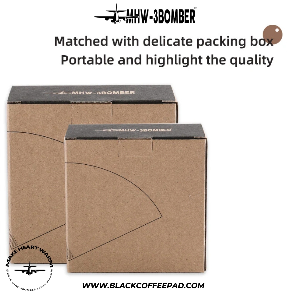 فیلتر کاغذی v60 بمبر سایز 01 صد عددی | MHW-3BOMBER Cone Coffee Filter Paper