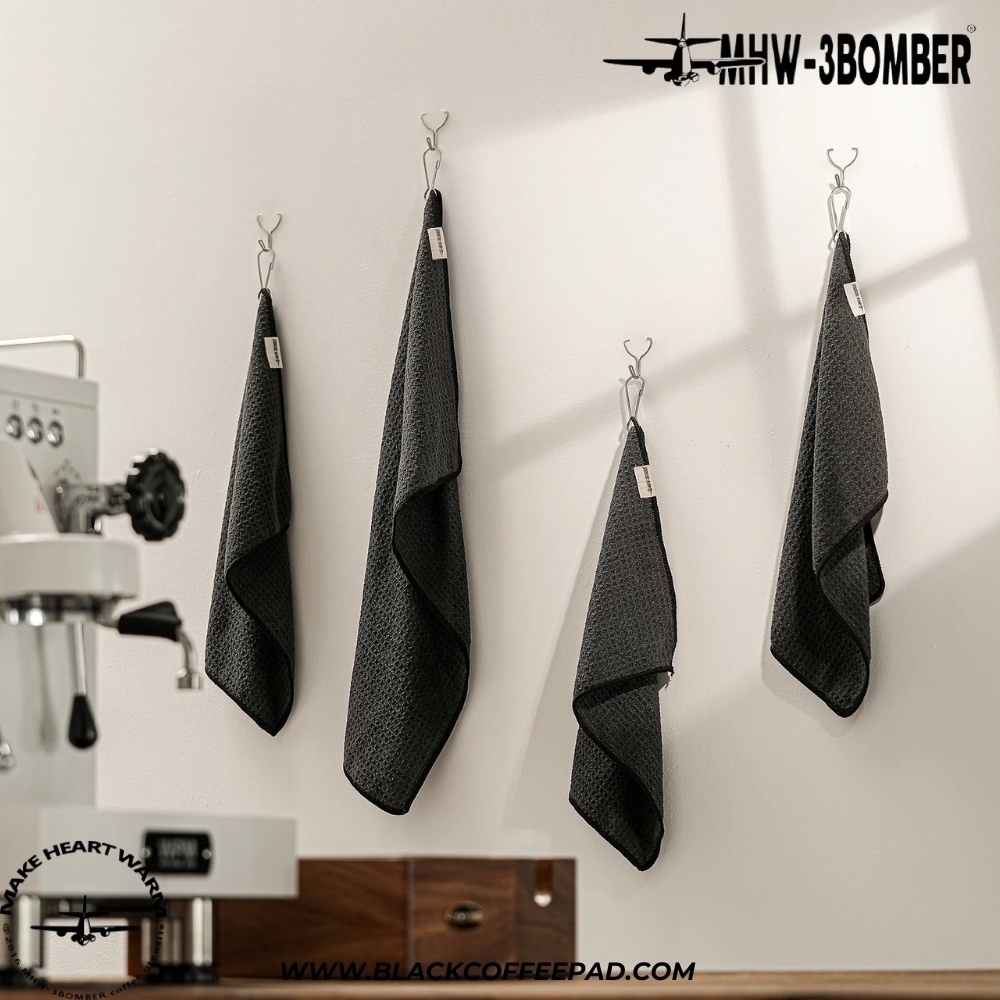  دستمال باریستا بمبر مدل هنگل فلزی 25x35 سانتی متر | MHW-3BOMBER Coffee Cleaning Towel 