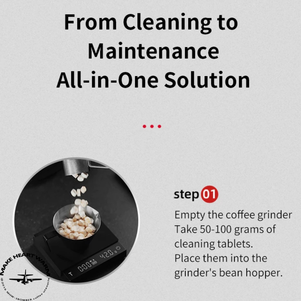  قرص تمیز کننده آسیاب قهوه مبر وزن 160 گرم | MHW – 3BOMBER Coffee Machine Cleaning Tablet 160g 