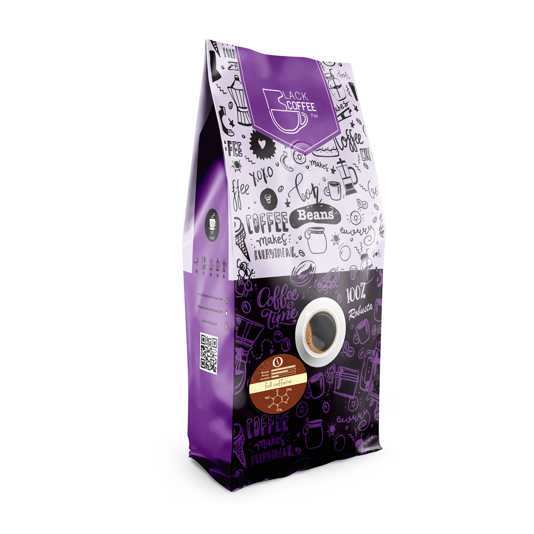  دانه قهوه فول کافئين | Full Cafein Coffee Beans یک کیلوگرم 