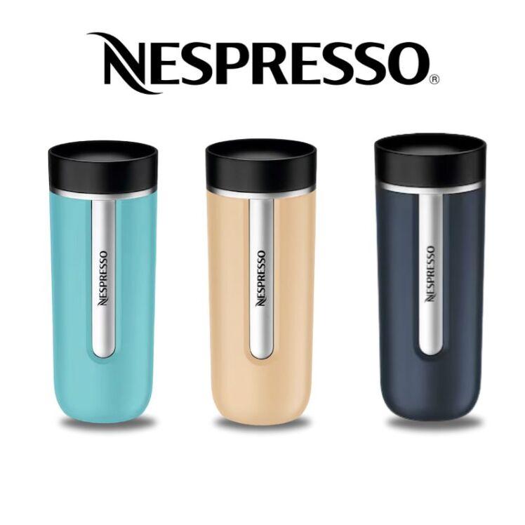 تراول ماگ نسپرسو مدل نومد 500 میلی لیتر رنگ لاجوردی | Nespresso Travel Mug Nomad | ماگ نسپرسو لاجوردی | تراول ماگ نسپرسو