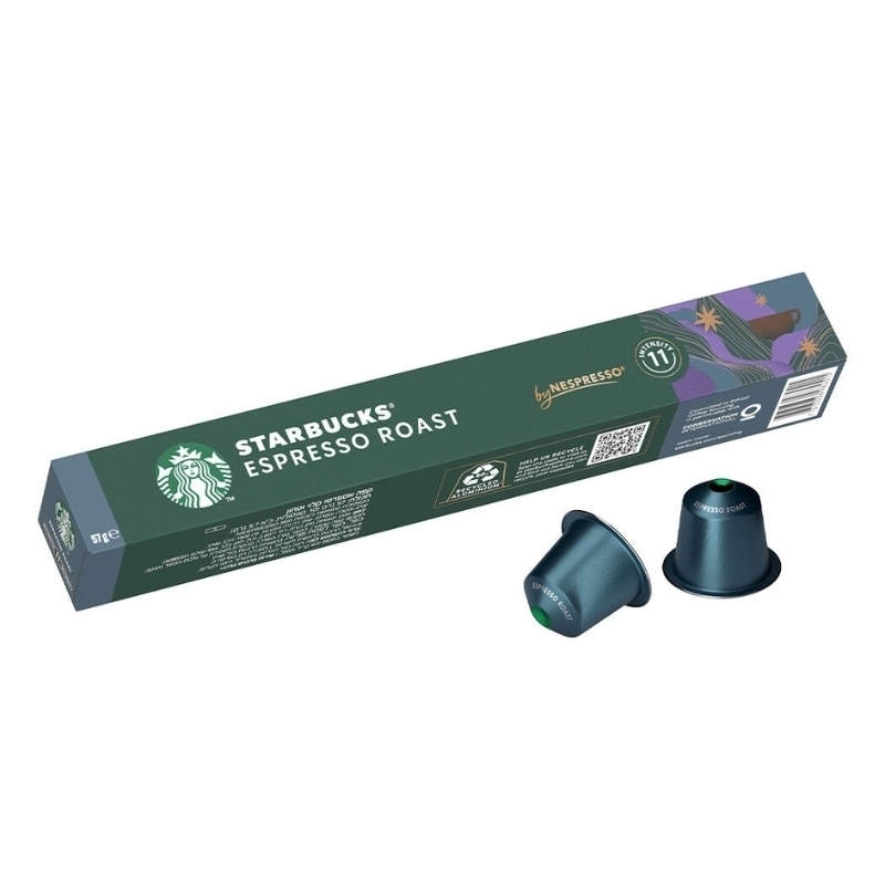  کپسول قهوه استارباکس سایز نسپرسو اسپرسو روست رست 10 عددی | Esspresso Roast Starbucks by Nespresso® 10 pods 