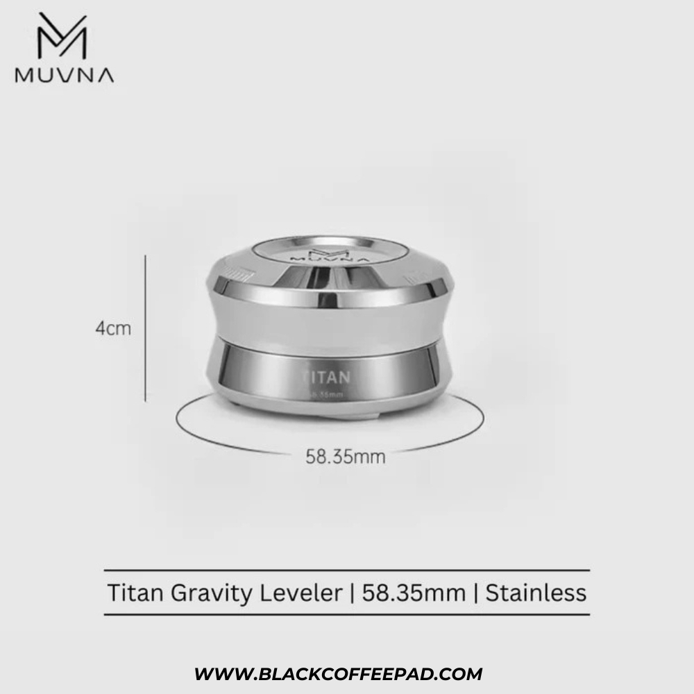لولر قهوه تمام استیل گرویتی تایتان سایز 58.5 میلی متری | Titan Gravity Leveler Full Stainless Steel Body Spring 58.5mm