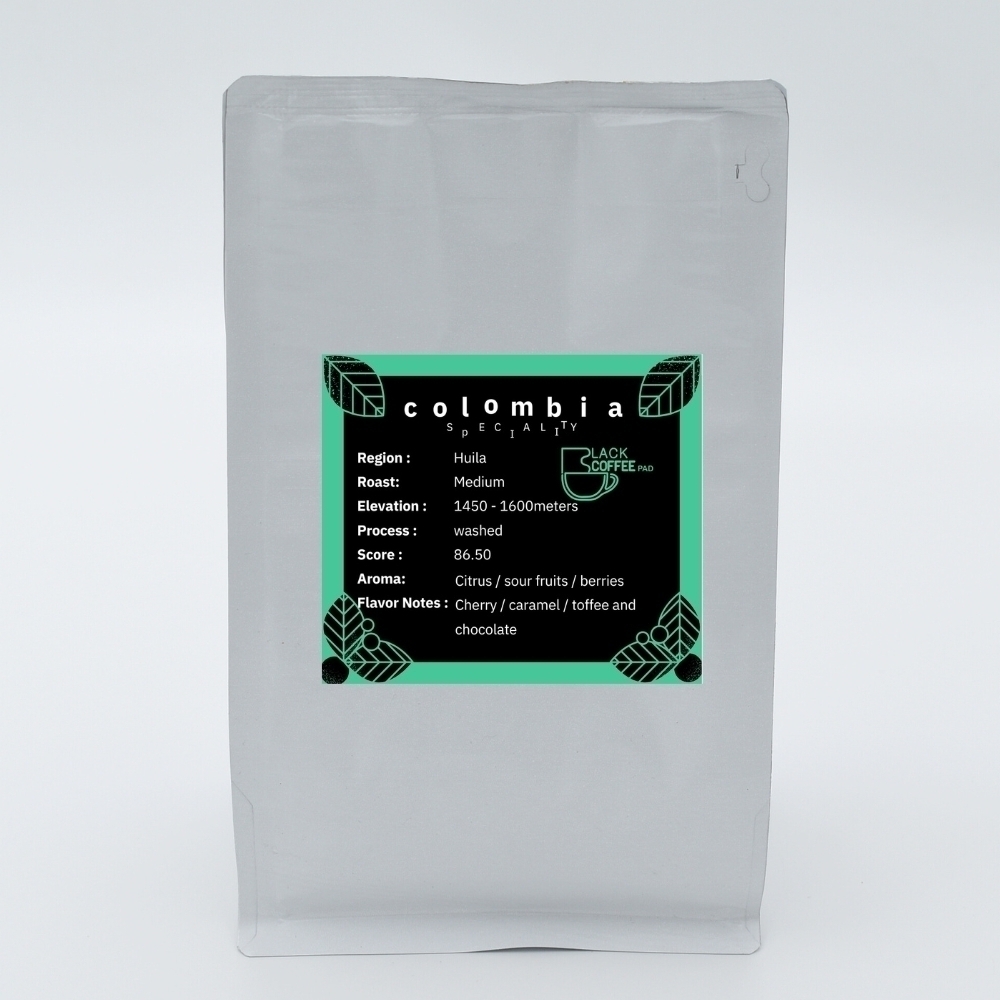  دانه قهوه اسپشالتی کلمبیا هویلا 100 گرم | Colombia Huila Specialty Coffee Bean 