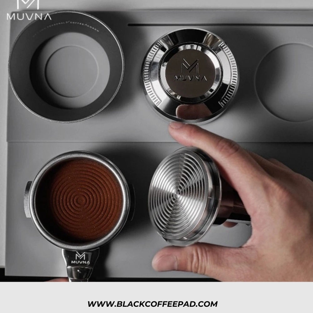  تمپر قهوه فنری تمام استیل ساناروس 58.35 | MUVNA Sonorous Calibrated Click Tamper Constant Force Coffee 