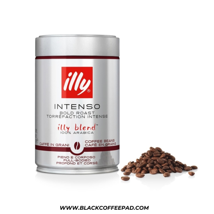 دانه قهوه ایلی اینتنسو مدل دارک رست 250 گرمی | illy Intenso Bold Roast Coffee Bean 250g