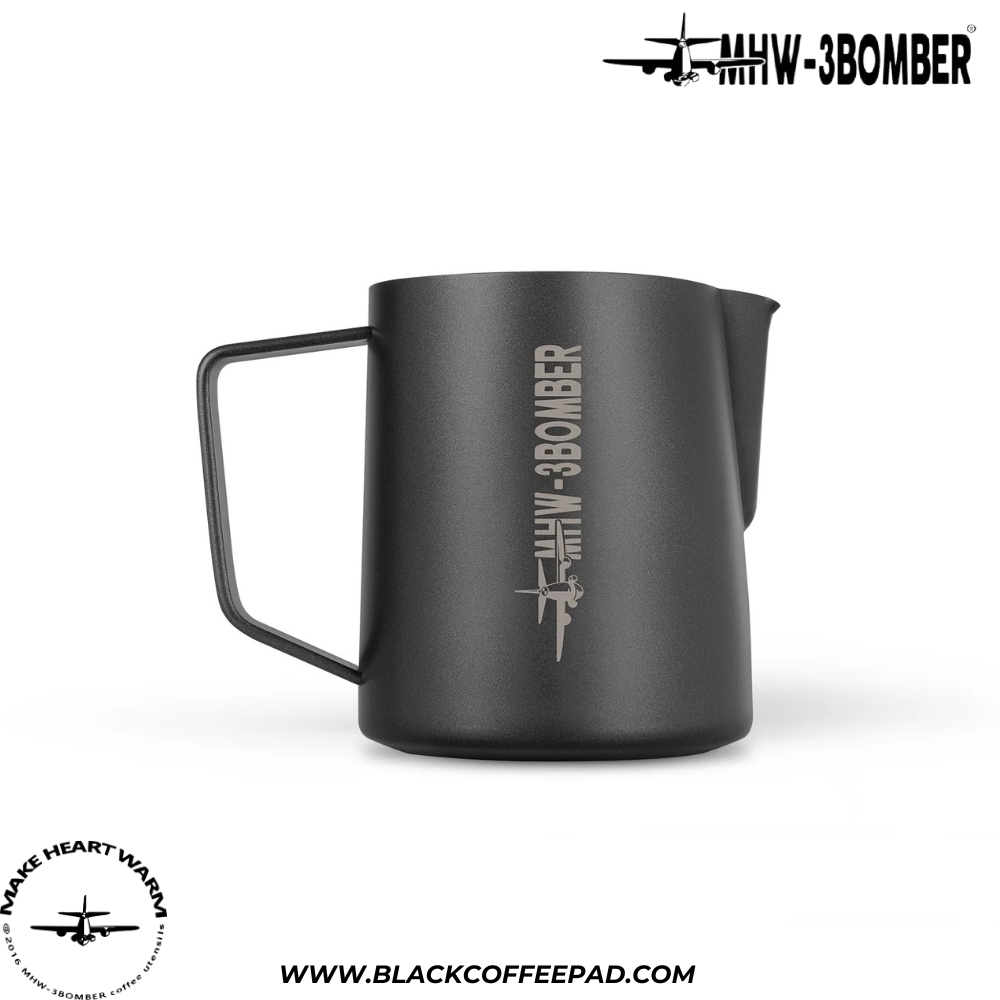 پیچر بمبر ورژن 5 ظرفیت 600 میلی لیتر رنگ مشکی مات | MHW-3BOMBER Latte Art Pitcher 5.0 Matte Black 