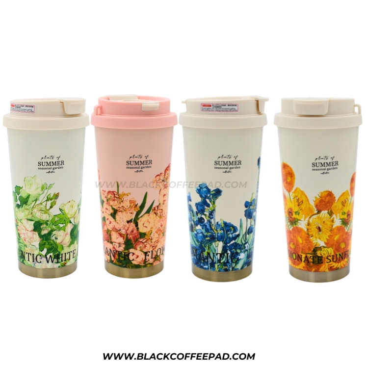 تراول ماگ 2 حالته swig Suck مدل summer seasonal garden گنجایش 530 میلی لیتر 