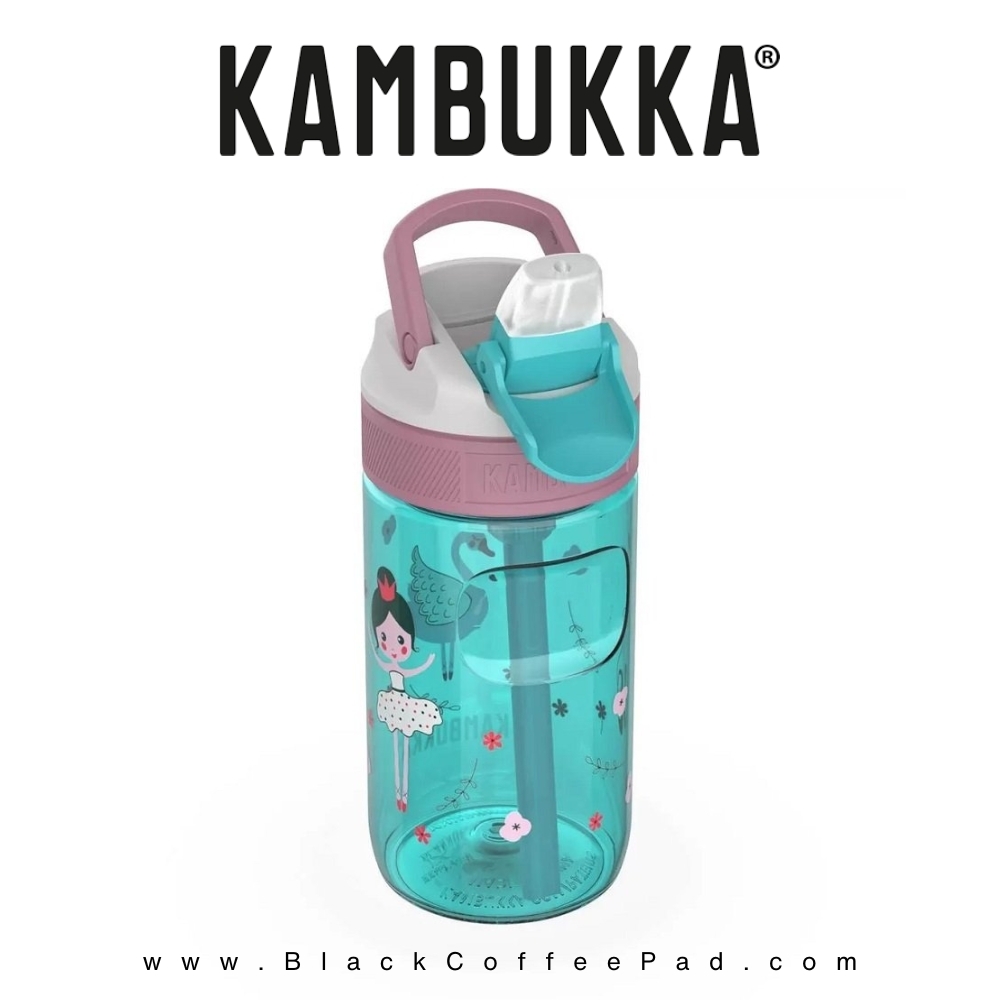  قمقمه کامبوکا بچه گانه نی دار مدل لاگون ۴۰۰ میلی لیتر | KAMBUKKA Prima Ballerina lagoon Bottle 400 ml 