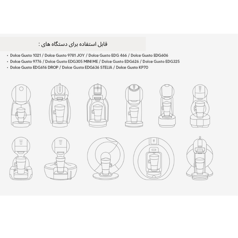  دستگاه های مناسب برای کپسول قهوه مدل شارژی استیل کرما دولچه گوستو 