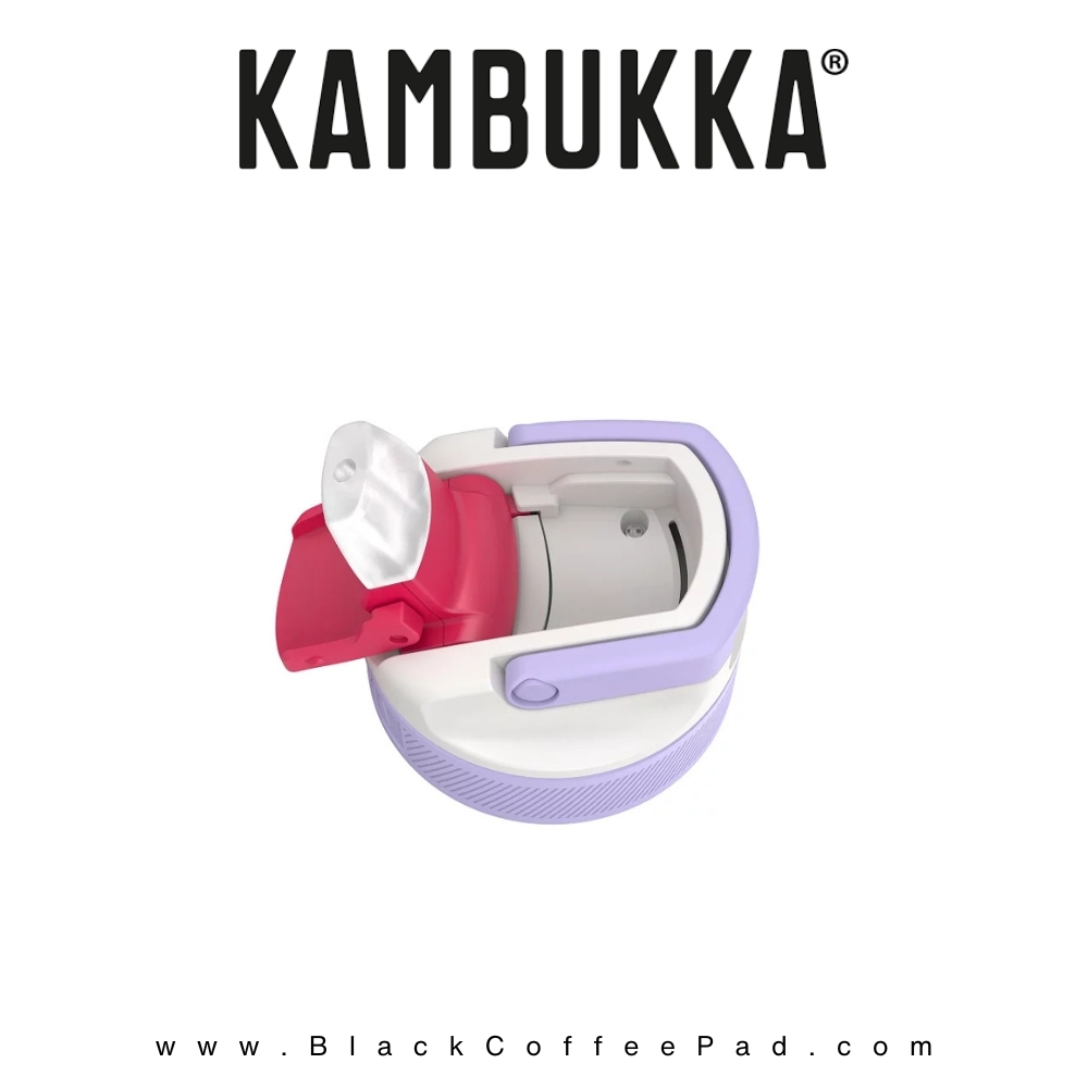  قمقمه دوجداره نی دار کامبوکا Digital Lavender گنجایش ۰٫۶ لیتر | KAMBUKKA lagoon insulated Bottle 600 ml 