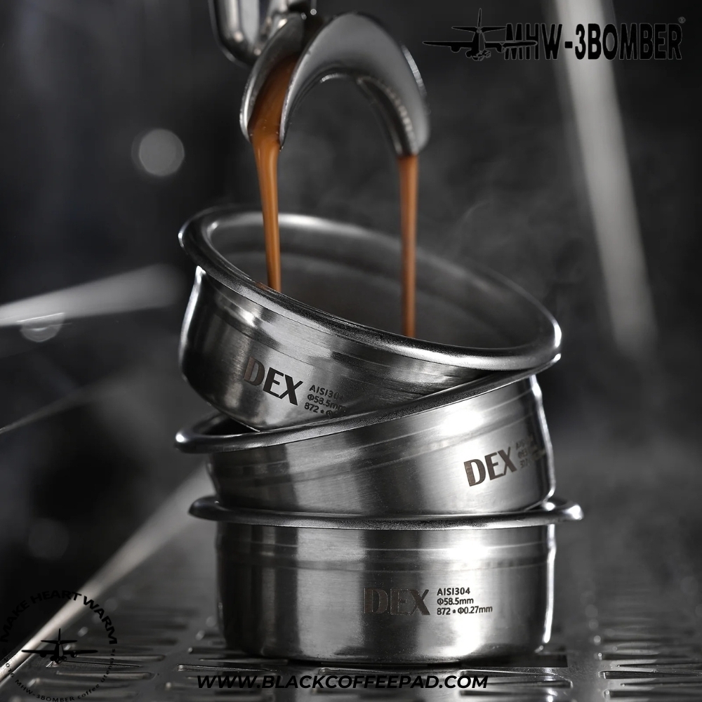  بسکت قهوه 15 , ۱۸ , 20 و 22 گرمی بمبر DEX مدل FB5622 استیل | MHW-3BOMBER Filter Basket DEX 58.5 mm 