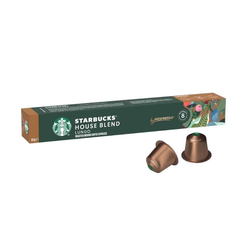  کپسول قهوه استارباکس سایز نسپرسو 10 عددی هاوس بلند | House Blend Starbucks by Nespresso® 10 pods 