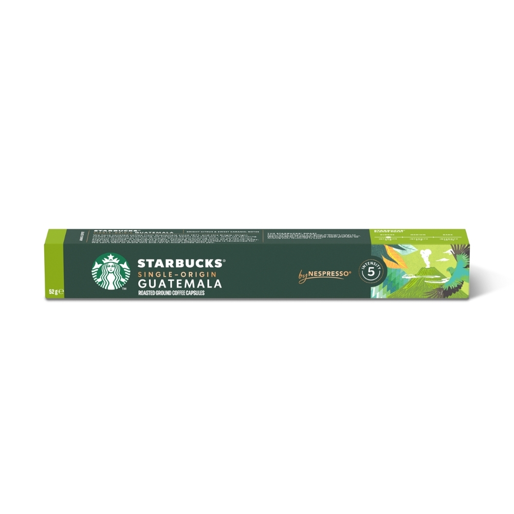 کپسول قهوه استارباکس سایز نسپرسو 10 عددی گواتمالا سینگل اورجین | Guatemala Single Origin Starbucks by Nespresso® 10 pods