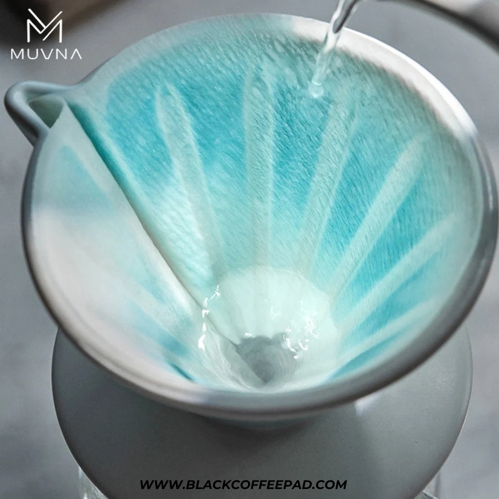  قهوه‌ساز v60 موونا مدل ژینگ چوان سرامیکی صورتی | MUVNA XingChuan pink ceramic v60 filter cup 