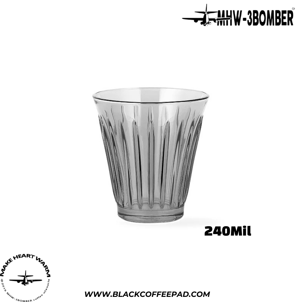  MHW-3BOMBER Wright Cup Glass Vacuum Electroplated Grey 