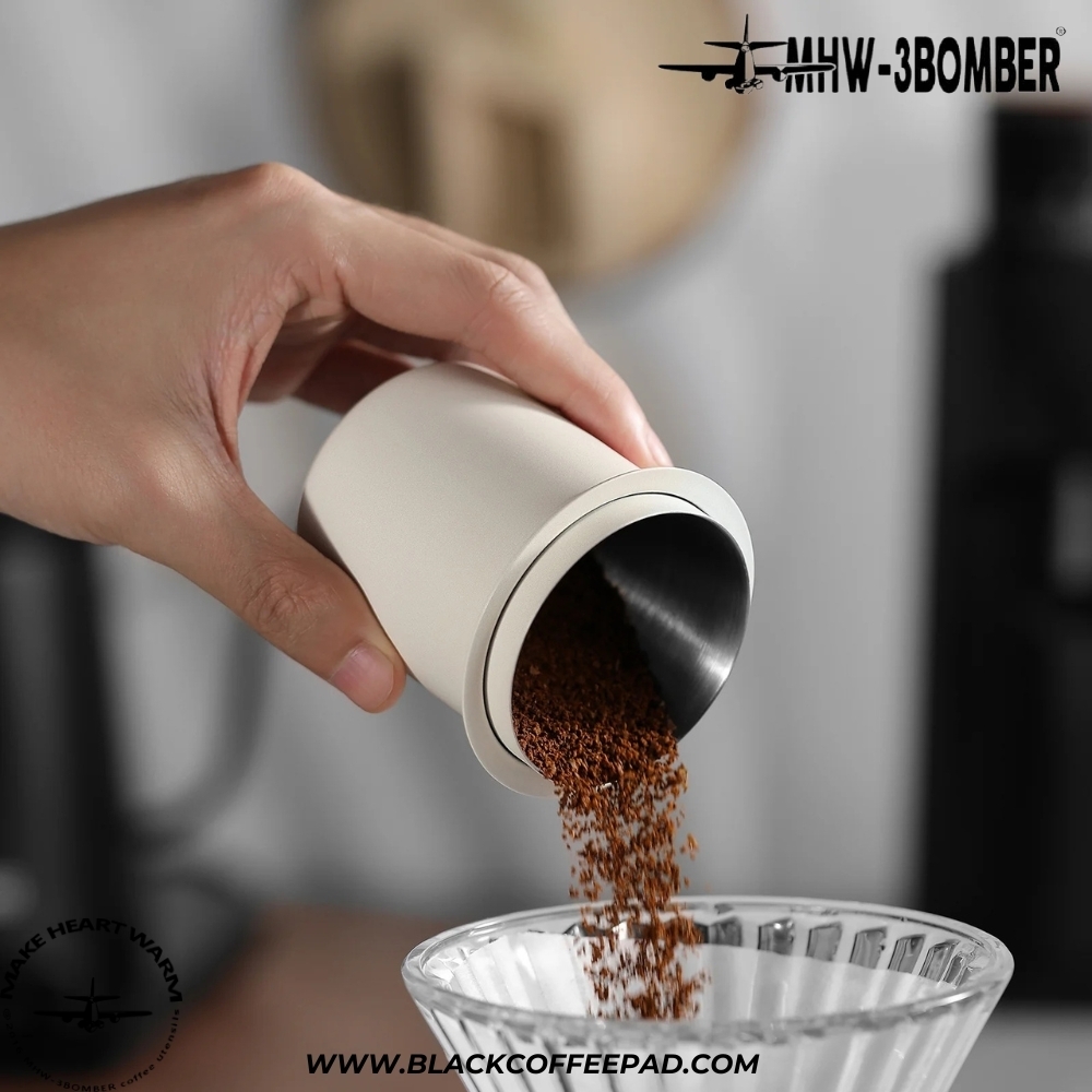  دوزینگ کاپ بمبر استیل گنجایش 150 میلی لیتر | MHW-3BOMBER 58mm Coffee Dosing Cup 150ml 