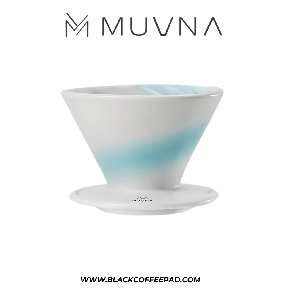  v60 سرامیکی مدل ژینگوو سرامیکی بنفش | MUVNA Ceramic xingwo V60 purple Coffee Pour Over Manual Brew 