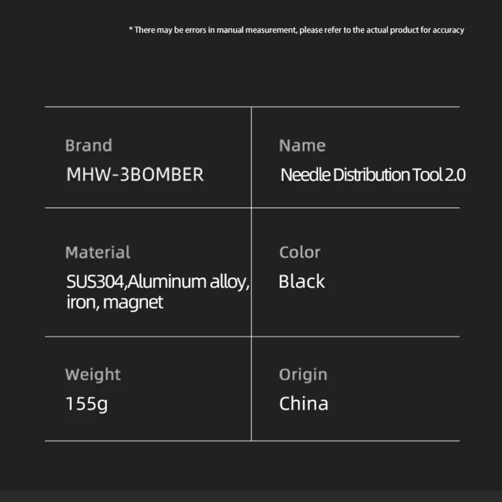  نیدل دیستربیوتر بمبر مدل لایتینگ سری 2.0 | MHW-3BOMBER Lightning Needle Distributor WDT Tool 2.0 