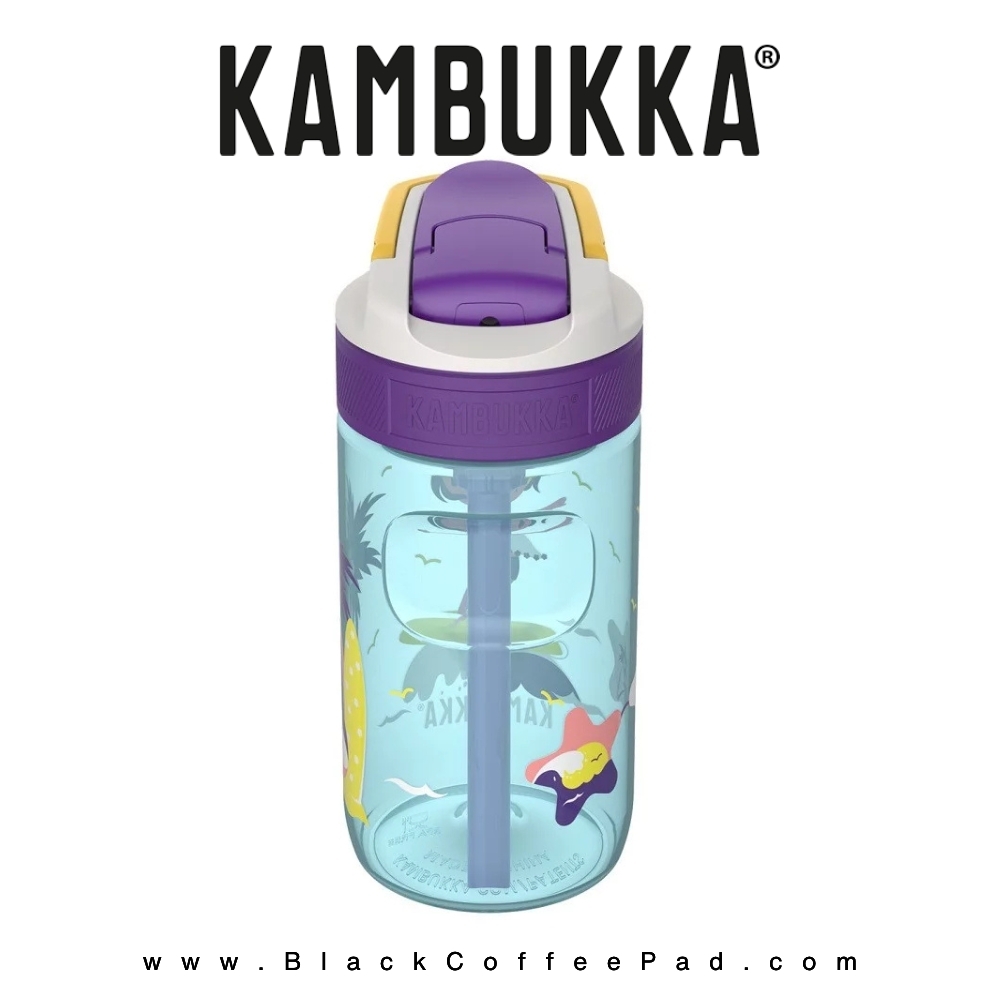  قمقمه کامبوکا بچه گانه نی دار مدل لاگون ۴۰۰ میلی لیتر | KAMBUKKA Surf Girl lagoon Bottle400 ml 