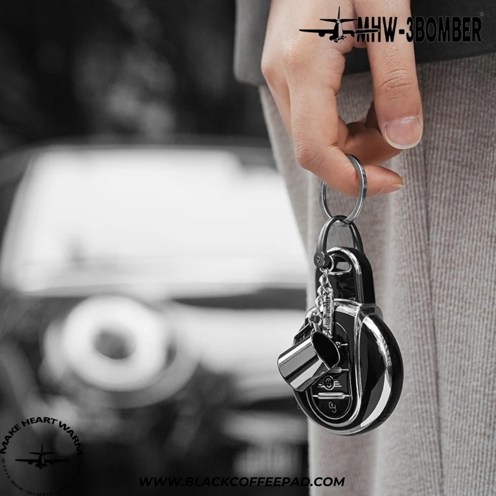  جاسوئیچی بمبر مدل پیچر، تمپر و پرتافیلتر | MHW-3BOMBER Coffee Gift Key Chain 