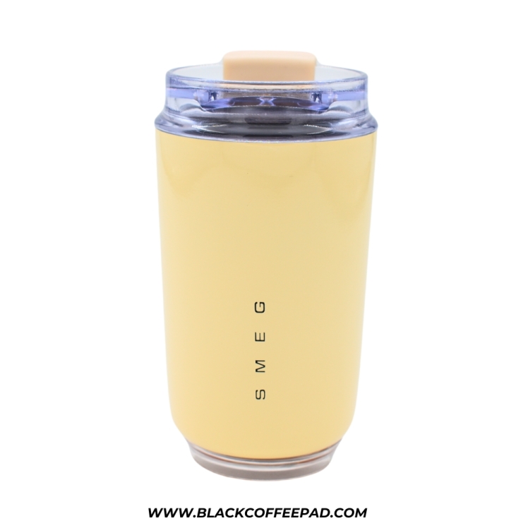 تراول ماگ کرمئ اسمگ گنجایش 240 میلی لیتر ( اورجینال) | Smeg coffee mug 240mL | تراول ماگ اسمگ 240 میل