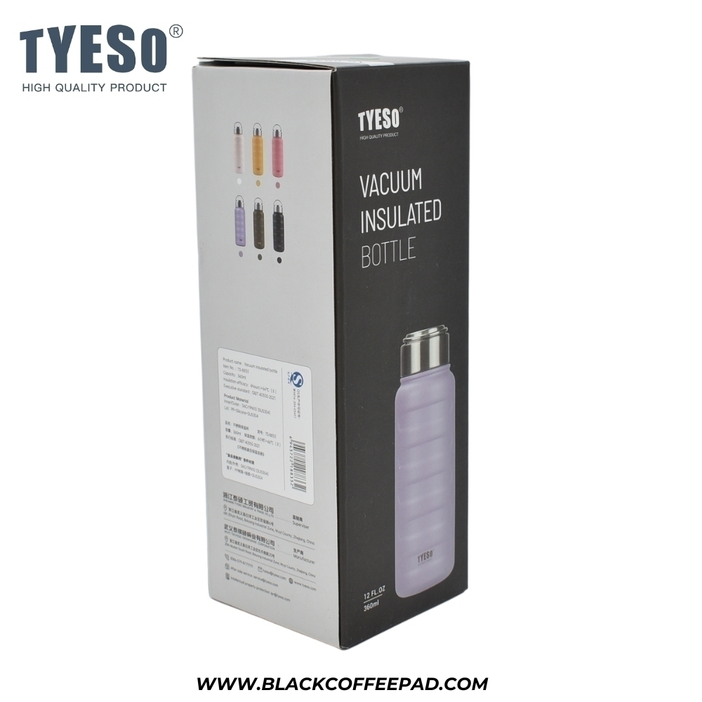  تراول ماگ تایسو مدل دسته دار درب پیچی گنجایش 0.35 لیتر | Tyeso Vaccum Insulted Bottle 0.35 Litr 