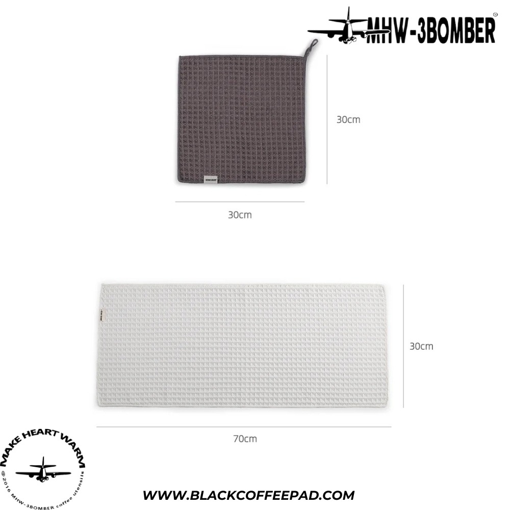  دستمال باریستا بمبر مدل وافل بار 30x30 و 30x70 سانتی متر | MHW-3BOMBER Waffle Bar Towel 