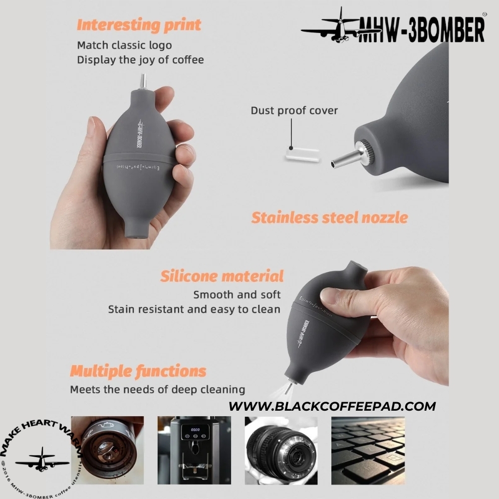  دمنده هوا بمبر مدل سیلیکونی مشکی | MHW-3BOMBER Coffee Air Blower 