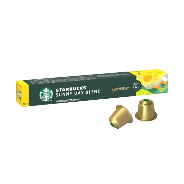 کپسول قهوه استارباکس سایز نسپرسو 10 عددی سانی دی بلند | Sunny Day Blend Single Origin Starbucks by Nespresso® 10 pods