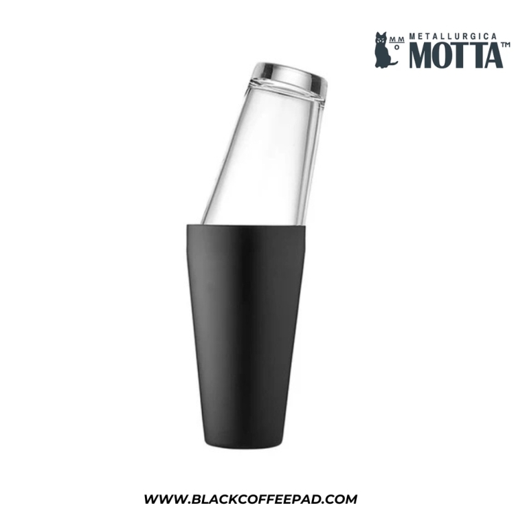 شیکر قهوه موتا مدل بوستون رنگ مشکی ساخت ایتالیا | BOSTON SHAKER MOTTA