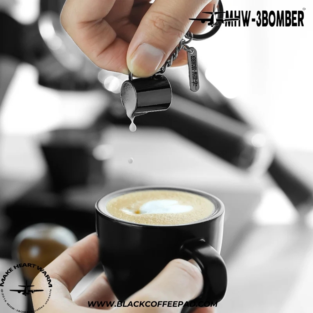  جاسوئیچی بمبر مدل پیچر، تمپر و پرتافیلتر | MHW-3BOMBER Coffee Gift Key Chain 