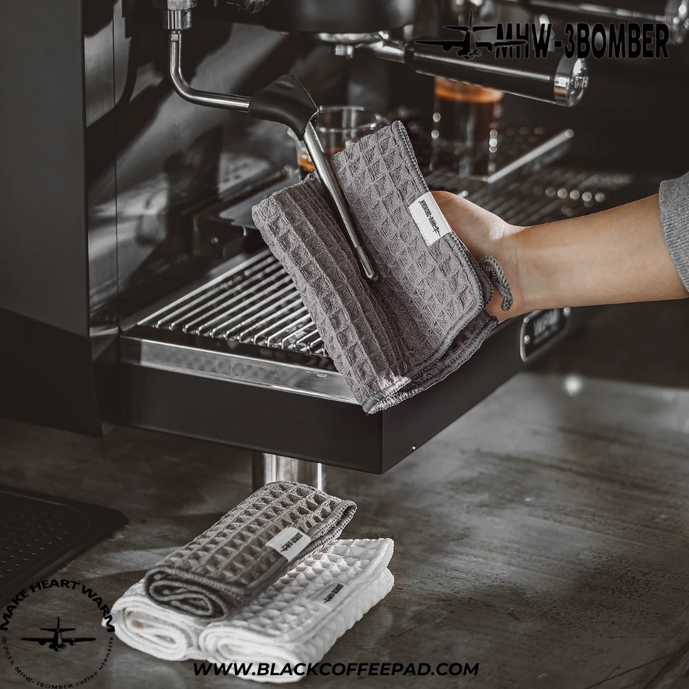 دستمال باریستا بمبر مدل وافل بار 30x30 و 30x70 سانتی متر | MHW-3BOMBER Waffle Bar Towel